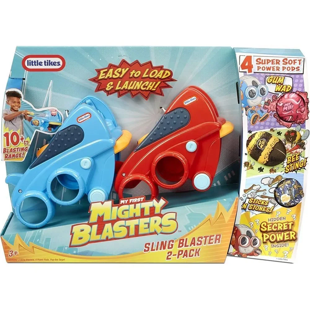 Little Tikes Mighty Blasters Sling Blaster 2-Pack w/2 Toy Wrist Launchers